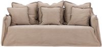 Hioshop Oskarshamn bank 3-zits 3 sierkussens beige.