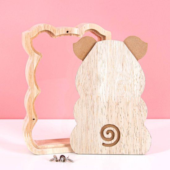 Kikkerland Piggy Bank Hout