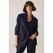 Summum regular blazer met krijtstreep - donkerblauw