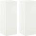 vidaXL Support de plantes 2 pièces Blanc 30 x 30 x 80 cm Acier