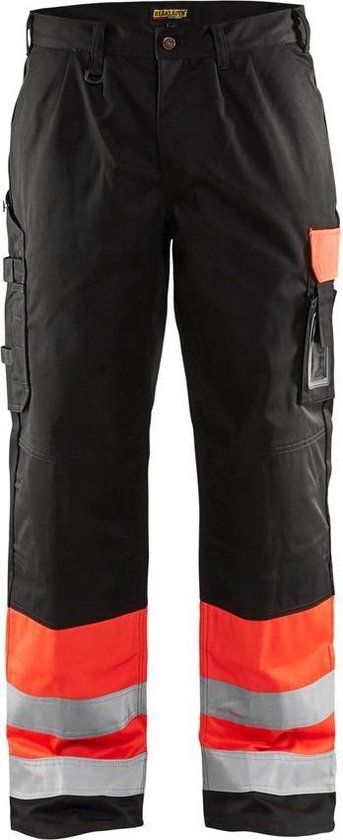 Blåkläder Werkbroek High Vis 1584-1860 - High Vis Rood/Zwart - C64
