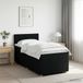 vidaXL Boxspringbed met matras met hoofdeinde Zwart 80 x 200 cm Stof