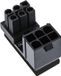 InLine® Interne voedingsadapter, 180° ATX 6-pin male / female (gedraaid)