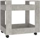 vidaXL - Bureaukastje - 60x45x60 cm - Bewerkt Hout - Betongrijs