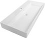 Brauer Lunar Wastafel - 100 cm - Keramiek Hoogglans Wit