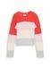 Tom Tailor - Gebreide trui met korte mouwen en kleurblokjes - Maat 152 - red bold block stripe