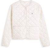 Tommy Hilfiger Dames Gewatteerde Jas - Polyamide - Maat M - Wit