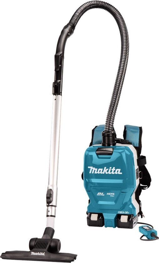 Makita DVC261TX22 Accu Rugstofzuiger 2x18V 5.0Ah + Stofafzuigset