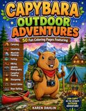 Capybara Outdoor Adventures: 50 Fun Coloring Pages