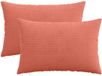 vidaXL Kussensloop 2 stuks HEERLEN Rood-Oranje 40 x 60 cm corduroy