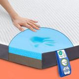 MKS. Matras Comfort Topper - 2-in-1 Topper - Gel-Traagschuim - Ergonomisch en Ademend - Duurzaam en Ondersteunend - Wit - Gemiddeld Ligcomfort - 140x200 cm
