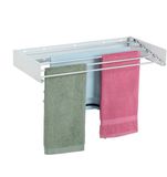 Merkloos Relaxdays Wanddroogrek Inklapbaar - Wit - 15 x 80 x 40 cm