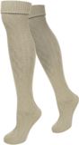normani Traditionele kniekousen met linnen naturel 47-50