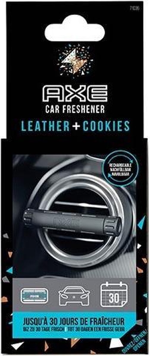 AXE Luchtverfrisser Leather & Cookies Alu Zwart/zilver 3-delig