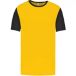 Proact Tweekleurig herenshirt jersey met korte mouwen Yellow/Black - XXL