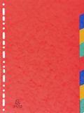 Intercalaires Exacompta 25 Tabbladen A4 Geassorteerd Glanskarton 225g 8 Tabs