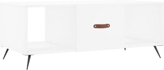 vidaXL Salontafel 102x50x40 cm bewerkt hout wit