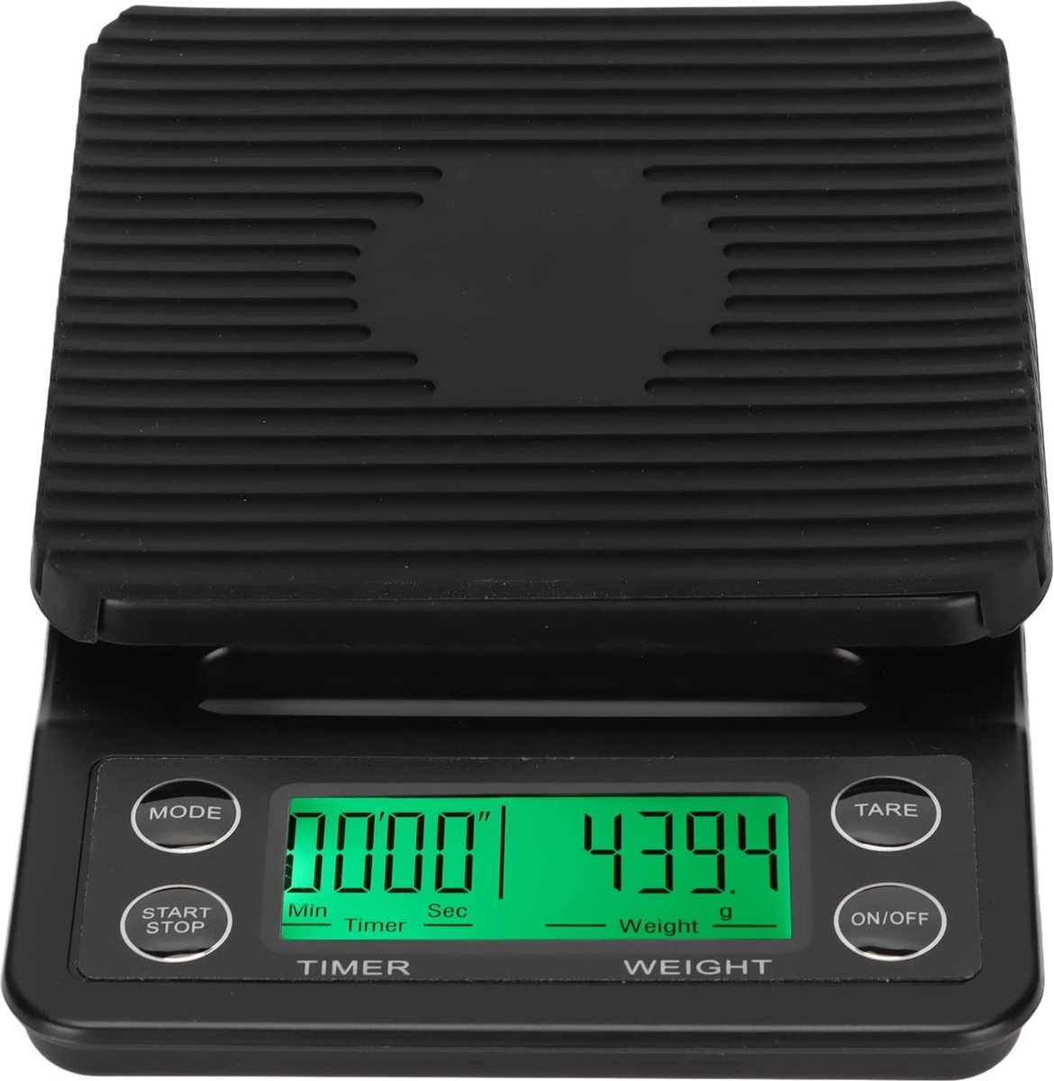 imtex - Timer Scale - Keukenweegschaal met Timer - 3000 gram - Zwart