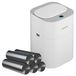 JOYBOS PK5453 Intelligente vuilnisemmer, 15 l, met openingssensor en luchtopname, incl. 120 vuilniszakken, 15 liter, ABS+PP, wit