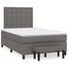 Maison Exclusive - Sommier à lattes de lit avec matelas gris 120x190 cm similicuir