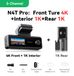 N4T Pro Triple dashcam - 3-kanaals dashcam - 4K UHD