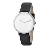 Pierre Cardin Belleville Tribute CBV.1001 Horloge - Leer - Zwart - Ø 39 mm