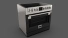 Fulgor Milano Sofia - Fornuis - 90 cm inductie - 5 kookzones - Pyrolyse-oven 150 liter