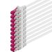 1aTTack.de Cat6a CAT6 10x 0,15m LAN-netwerkkabel SFTP PIMF 10Gb/s - wit
