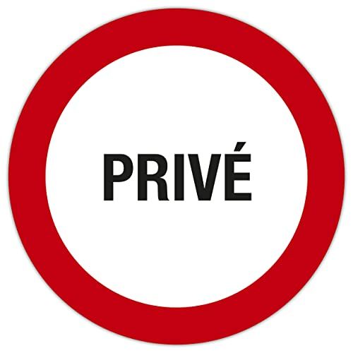Exacompta PRIVÉ rond paneel - 20 cm - wit/rood - 67106E