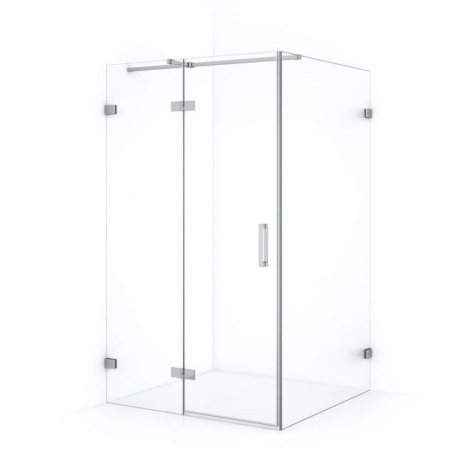 Maxaro Douchecabine Diamond 110x80cm 8mm Helder Veiligheidsglas Chroom met Draaideur