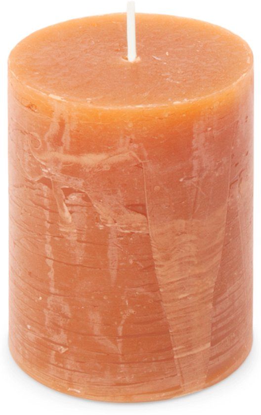 Spaas Rustieke Pillarkaars 70/95 mm - oranje