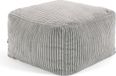 Icon Theo Corduroy Hocker - Grijs - Vierkant - 40x40x24 cm