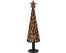 vidaXL Kerstboom met standaard bruin 120 cm massief teakhout