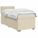 vidaXL Boxspringbed met matras Crèmekleurig 80 x 200 cm Stof