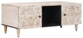 Maisons du Monde Maison Exclusive Salontafel, wit, 100 x 54 x 40 cm, massief mangohout