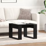 vidaXL Salontafel Zwart Eiken 50 x 50 x 35 cm