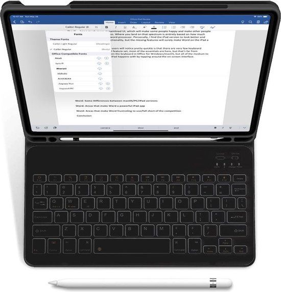 Tech-Protect SC Pen Keyboard - magnetische hoes met toetsenbord, cover met standaard, Auto Sleep/Wake Up beschermhoes | compatibel met iPad 10.9 2022 | zwart