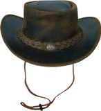 Urban 5884® Cowboy Hat Tan- Cracker 100% Leather Unisex Adult Size L