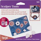 Sculpey Siliconen mal cabochon - Blauw