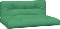 vidaXL Palletkussens 2 stuks stof groen