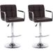 Maison Exclusive - Lot de 2 tabourets de bar en similicuir marron