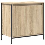 vidaXL Badkamerkast - wastafelmeubel - 60x34,5x60 cm - Sonoma eikenkleurig