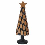 vidaXL Kerstboom met standaard Bruin 61 cm Massief teakhout