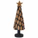 vidaXL Kerstboom met standaard Bruin 61 cm Massief teakhout