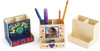 Colorations - Versier je Eigen Houten Bureauorganizer, Set van 12