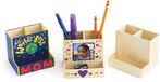 Colorations - Versier je Eigen Houten Bureauorganizer, Set van 12