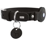 HUNTER VIBORG Hondenhalsband met houder voor Apple AirTag, zwart