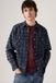 Levi's Barstow Standard Fit Western Chemise - Homme - L - Bleu / Plaid Indigo/noir Western