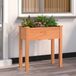 Maison Exclusive - Jardinière en bois massif de sapin, couleur marron, avec insert, dimensions : 71 x 37 x 76 cm