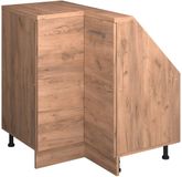 Vicco R-Line Hoekkeukenkast voor schuine wand – 75.6 cm met 1 deur Krachtige eik goud